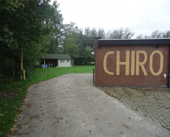 Spiegel hoek Chiro Lourdes Groenstraat Oostakker